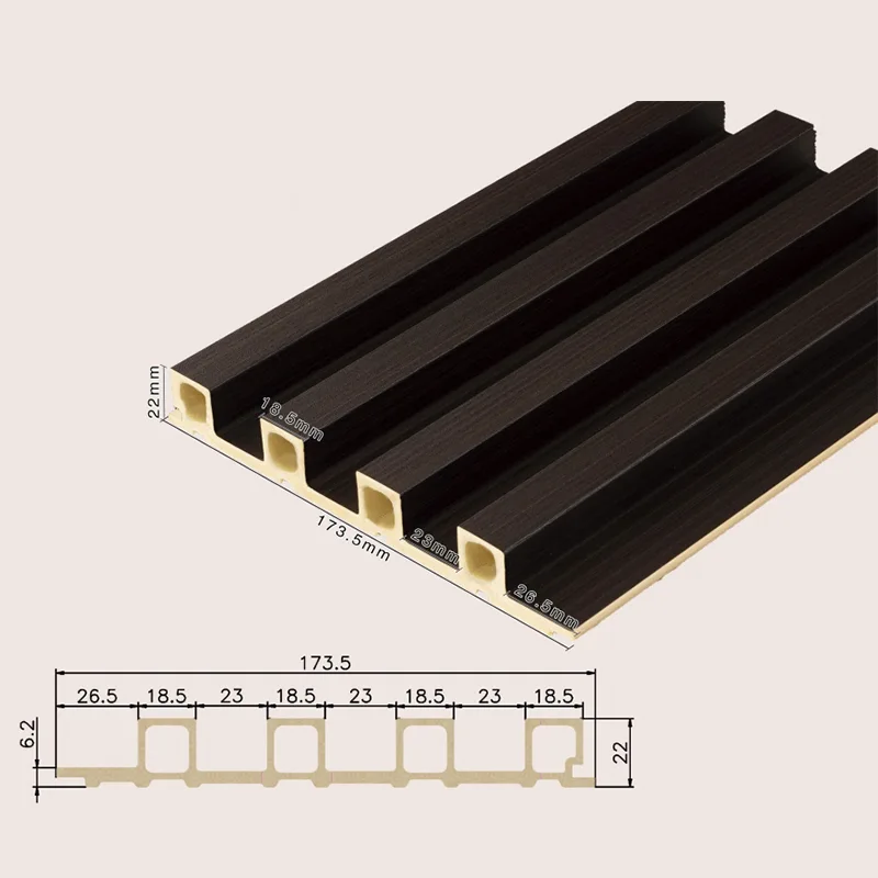 170 खोखला 4-ग्रिड फ़्लूटेड पैनल