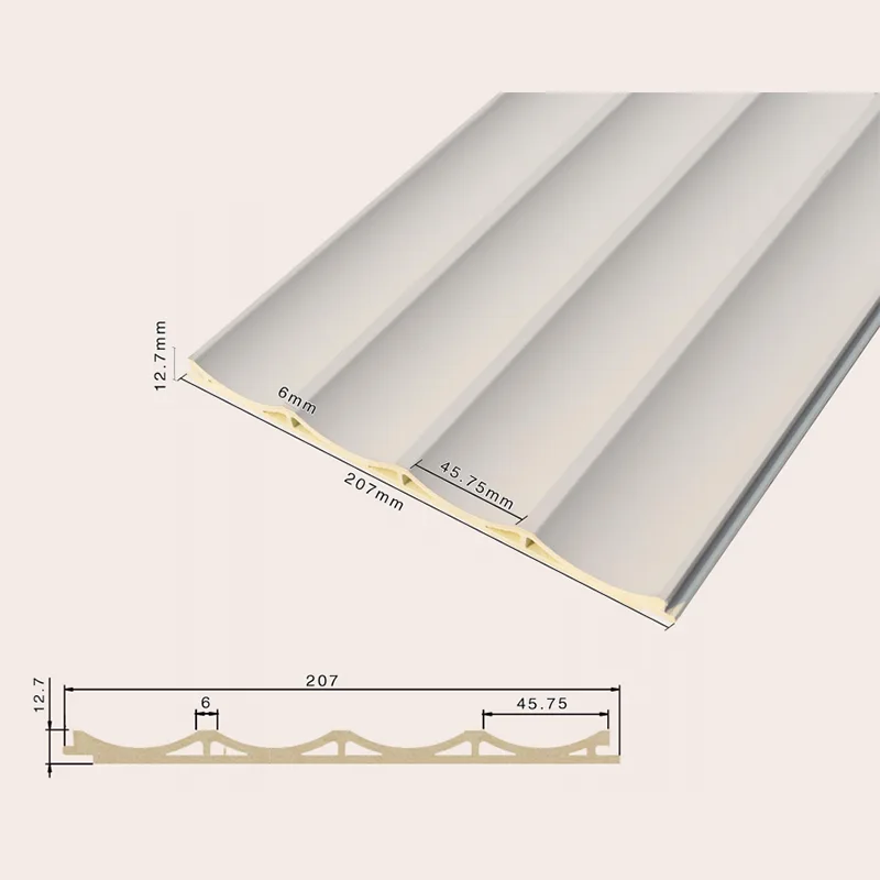 207 खोखला धंसा हुआ 4-ग्रिड फ़्लूटेड पैनल