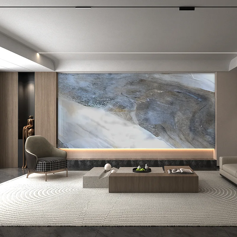 अमेज़ॅन हरा और नीला श्रृंखला संगमरमर पृष्ठभूमि दीवार पैनल