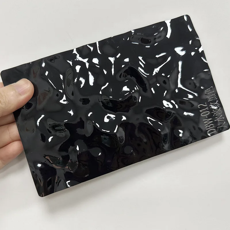 पीईटी वॉटर रिपल कार्बन क्रिस्टल वॉल पैनल